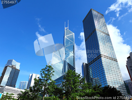 Image of Financial district in Hong Kong