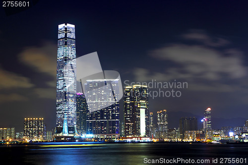 Image of Kowloon in Hong Kong at night