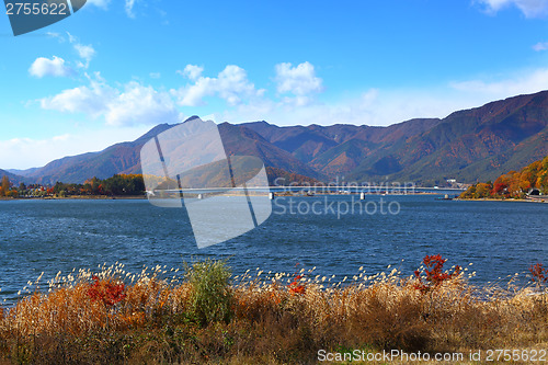 Image of Lake kawaguchi in Japan