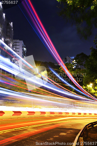 Image of Busy traffic on road