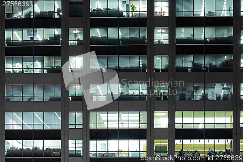 Image of Office building at night