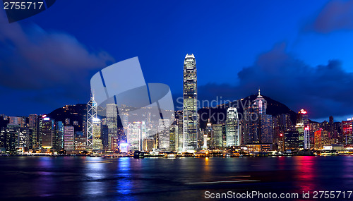 Image of Hong Kong cityscape at night