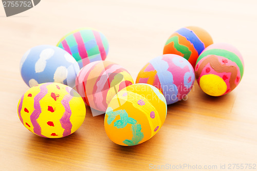 Image of Children painted easter egg