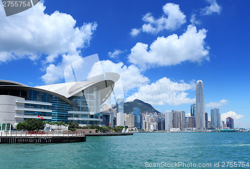 Image of Central business district in Hong Kong