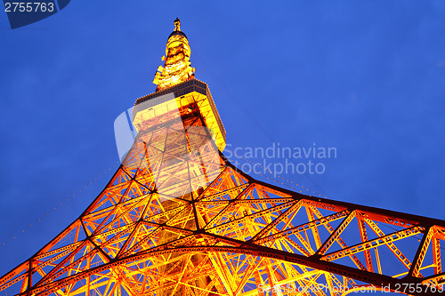 Image of Tokyo tower at night