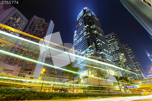 Image of Hong Kong city with traffic