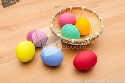 Image of Colourful painted easter egg