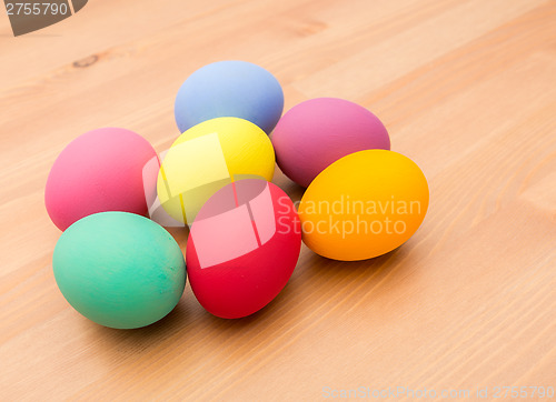 Image of Colourful painted easter egg