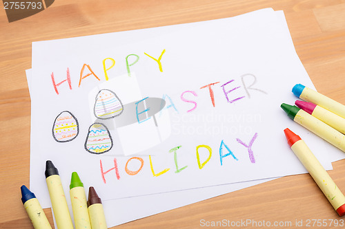 Image of Hand drawing for easter holiday