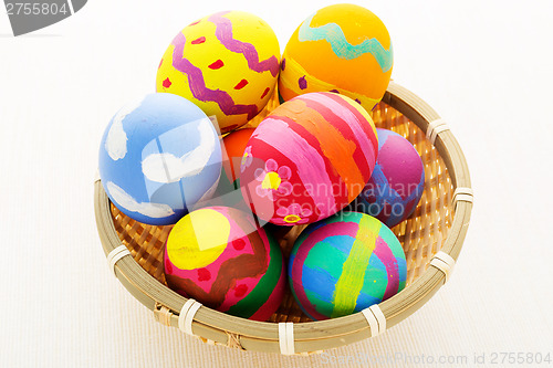 Image of Easter egg in basket