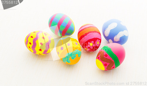 Image of Colourful pattern easter egg