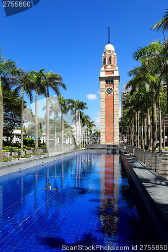 Image of Ancient clocktower in Hong Kong