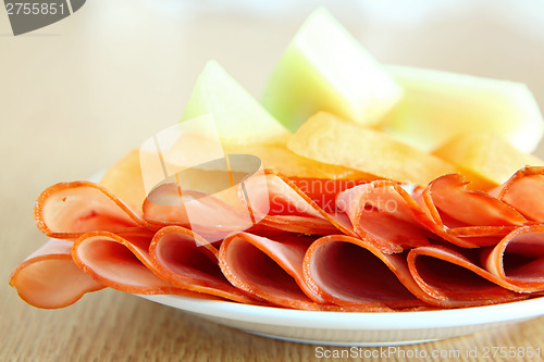 Image of Ham and melon