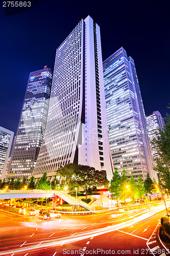 Image of Tokyo downtown at night