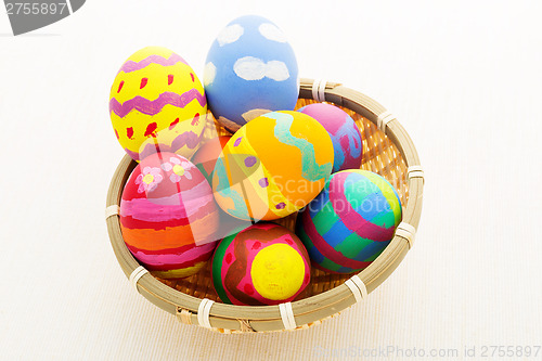 Image of Easter egg in basket