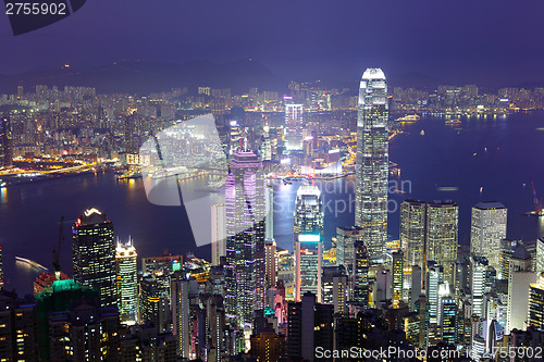 Image of Hong Kong at night