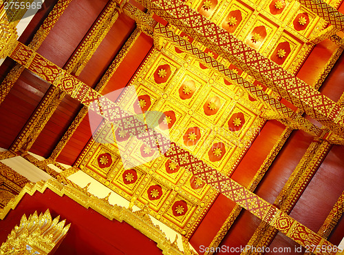 Image of Thailand temple ceiling