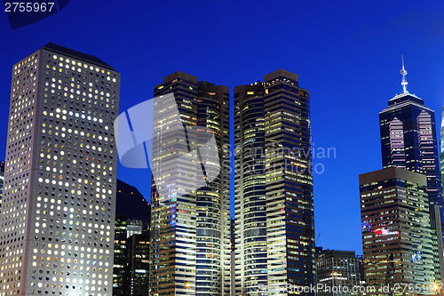 Image of Central business district in Hong Kong