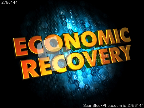 Image of Economic Recovery Concept on Digital Background.