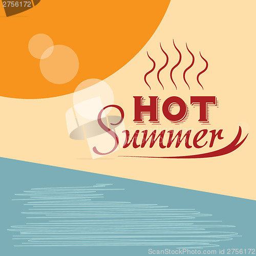 Image of retro summer landscape