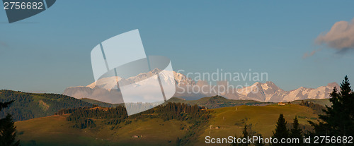 Image of Evening in Alps mountains