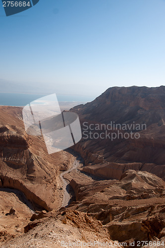 Image of Mountains in stone desert nead Dead Sea