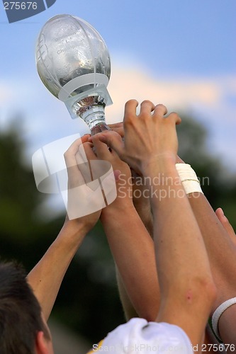 Image of Hands reaching for a trophy