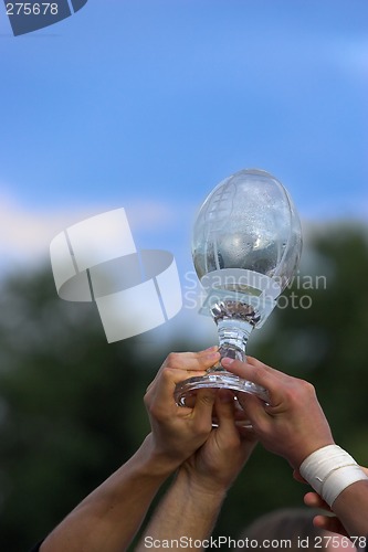 Image of Hands reaching for a trophy