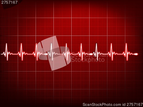 Image of Abstract heart beats cardiogram. EPS 10