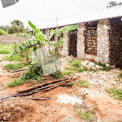 Image of Building house in Africa