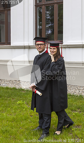 Image of Couple in the Graduation Day