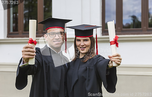 Image of Happy Graduating Couple