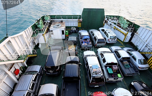 Image of cars on the deck