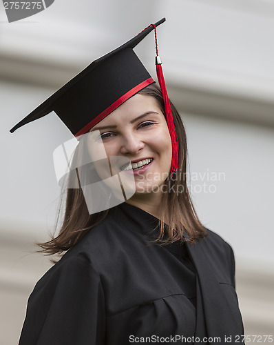 Image of Happy Graduating Woman