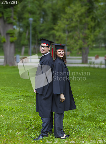 Image of Couple in the Graduation Day