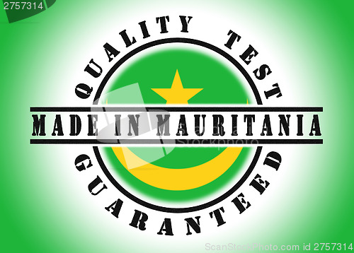 Image of Quality test guaranteed stamp 