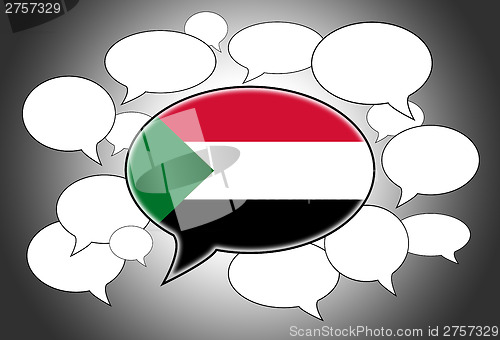 Image of Communication concept - Speech cloud