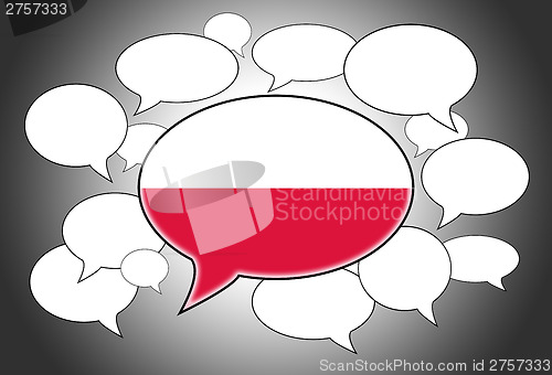 Image of Communication concept - Speech cloud