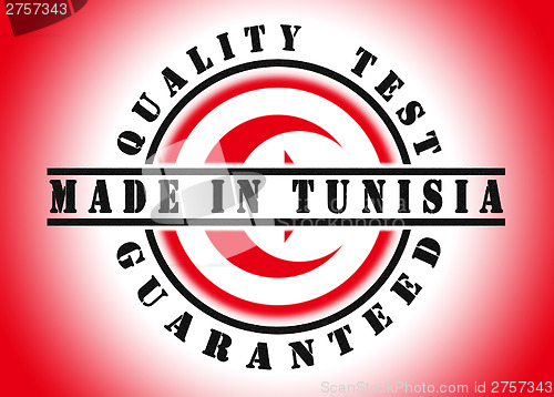 Image of Quality test guaranteed stamp 