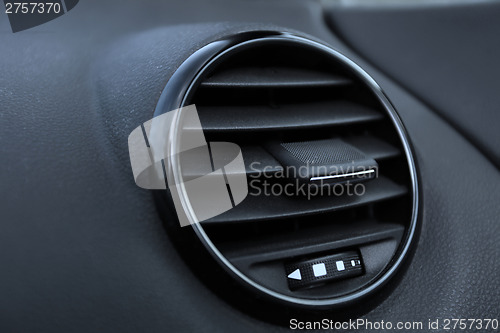 Image of Details of air conditioning in modern car