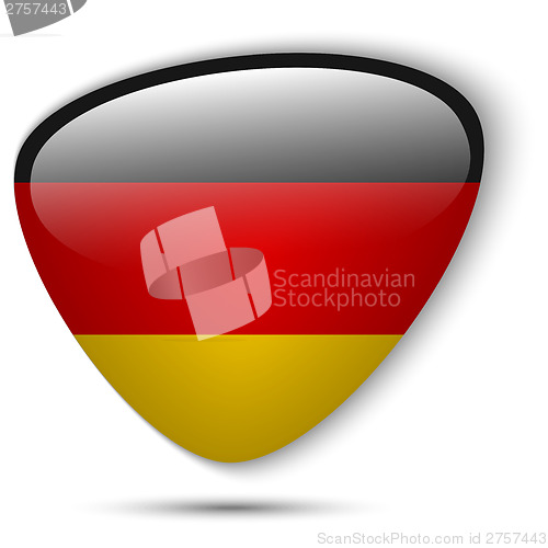 Image of Germany Flag Glossy Button