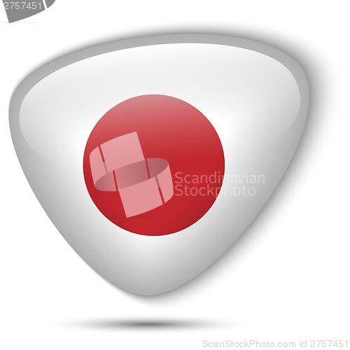 Image of Japan Flag Glossy Button