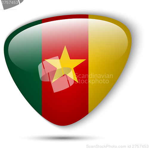 Image of Cameroon Flag Glossy Button