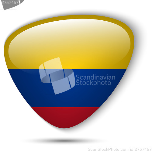 Image of Colombia Flag Glossy Button