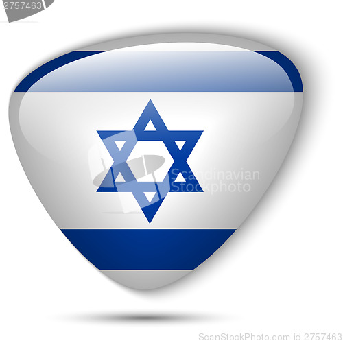 Image of Israel Flag Glossy Button