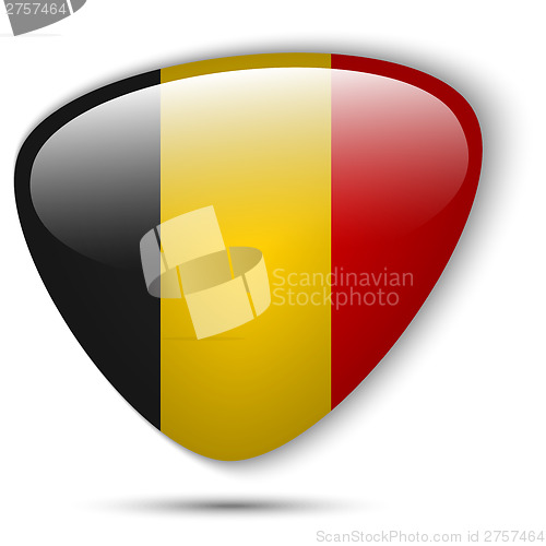 Image of Belgium Flag Glossy Button