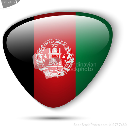 Image of Afghanistan Flag Glossy Button