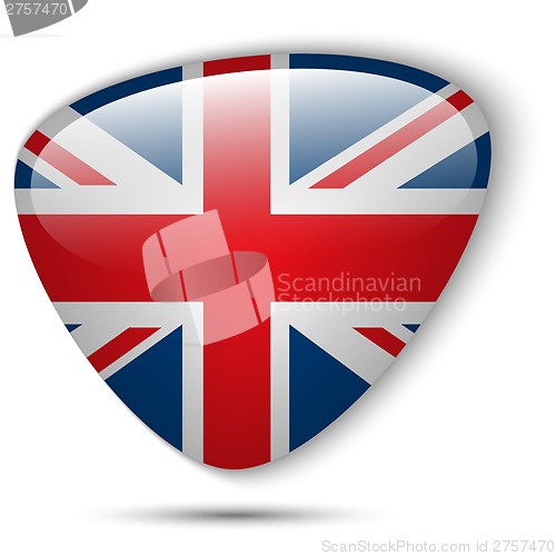 Image of UK Flag Glossy Button