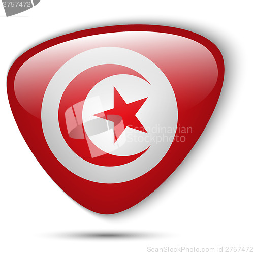 Image of Tunisia Flag Glossy Button