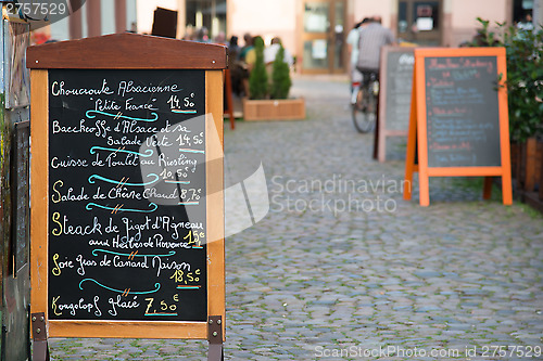Image of Alsatian menu